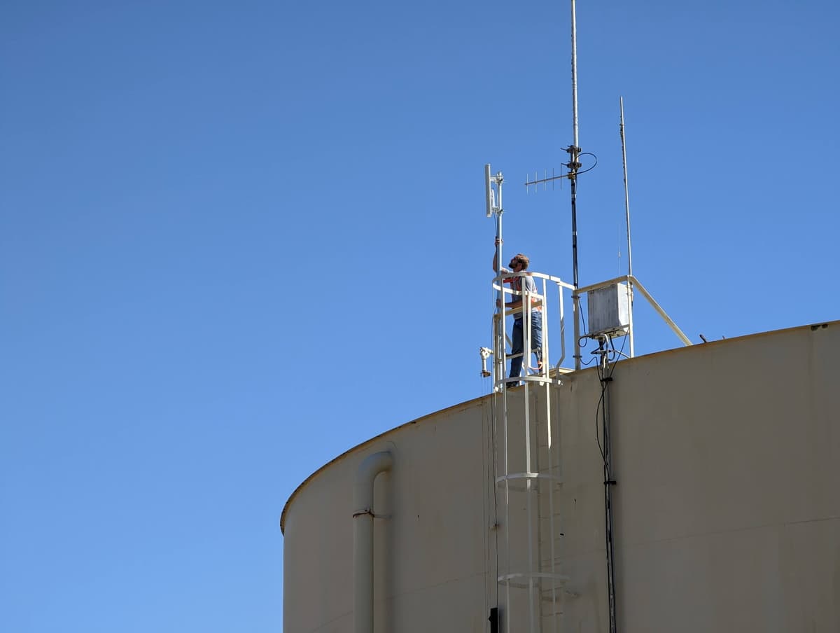 Municipal water treatment SCADA control system installation